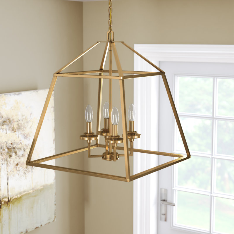 Laurel Foundry Modern Farmhouse Jeanbaptiste 4 Light Lantern
